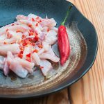 Receita peruana de peixe branco e pimenta Tiradito | Cozinha do João