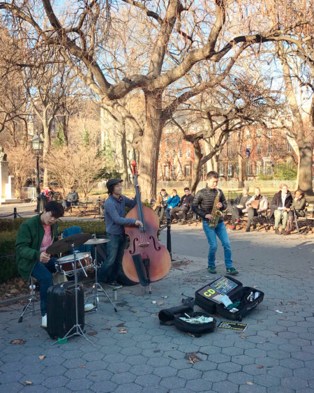 Jazz na Washington Square Park nas dicas de viagem para Nova York | Cozinha do João